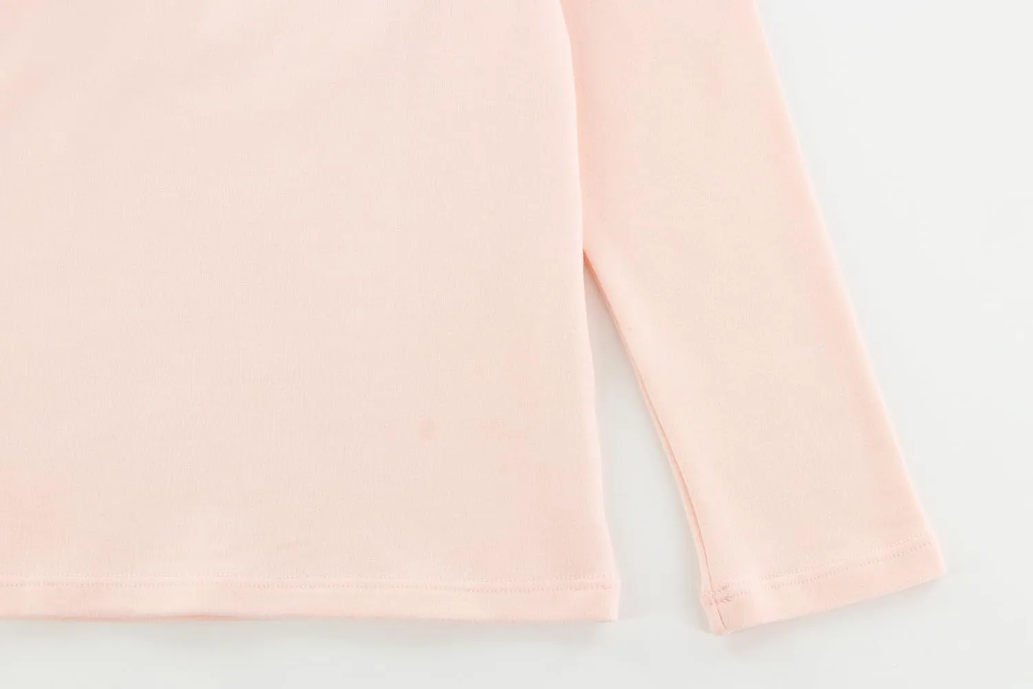 Boys Girls Turtleneck Long Sleeve Soft Cotton Mock Neck Shirt Solid Color Basic Tee Tops, Size 2T-12 Years