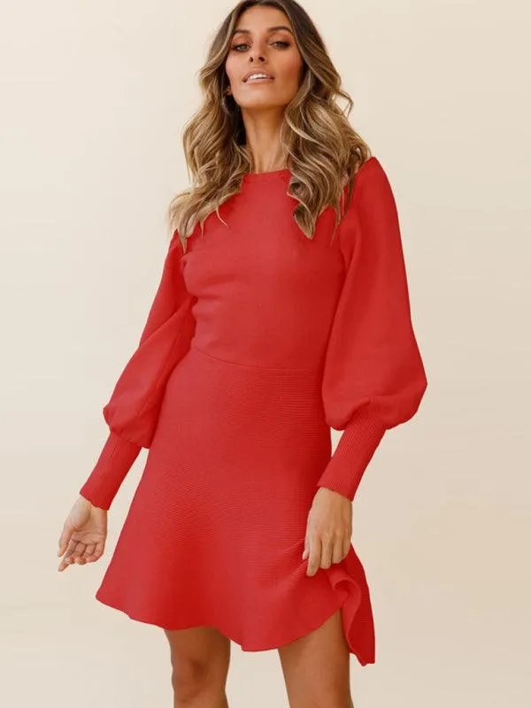 Chic Women's Sweater Dress for Effortless Autumn-Winter Style