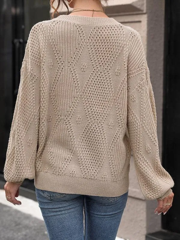 Cozy Cable Knit Women's Sweater - Your Winter Essential for Style and Comfort