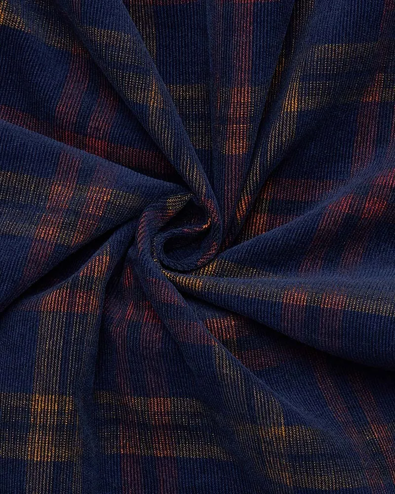 Eterna Slim Fit Long Sleeve Cord Shirt
