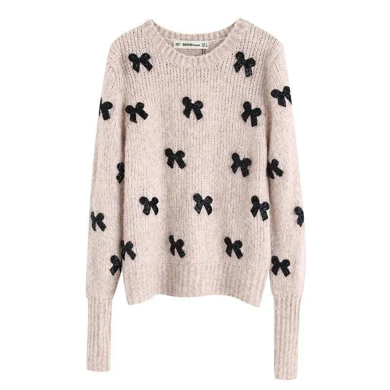 Sweet Solid  Knitted Sweaters