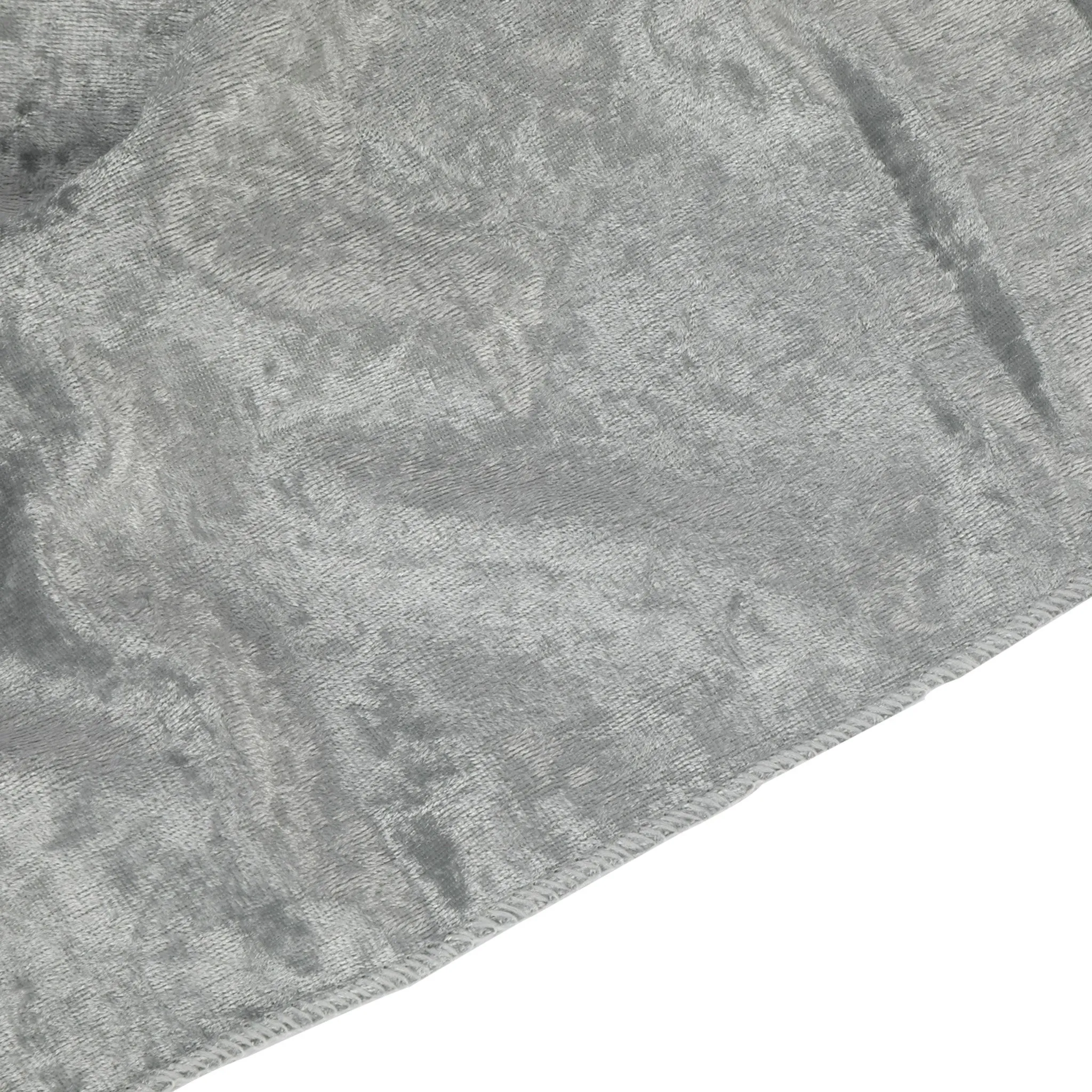 Velvet 90"x156" Rectangular Tablecloth - Silver